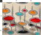 Atomic Space Age Cream Era Inspired Mid Century Modern Retro Vintage Custom Printed Fabric by Spoonflower Various Fabrics by the Yard or Fat Quarter